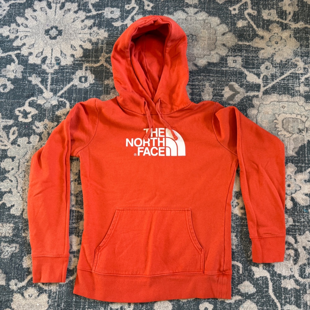 The North Face Orange Cotton Hoodie Women’s Small